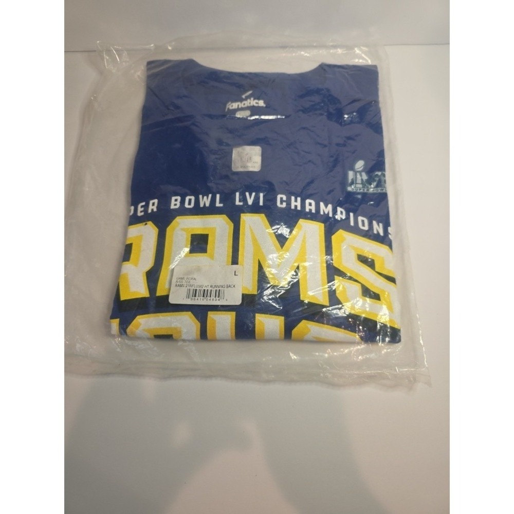 Los Angeles‎ Rams Super Bowl LVI Champions Rams House T-Shirt Fanatics Large